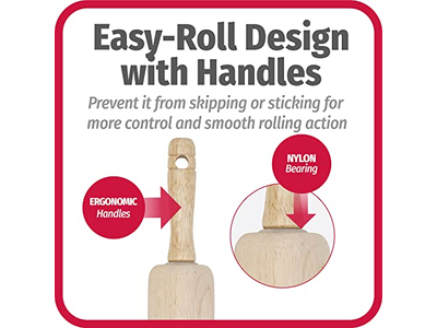 Baking Carving Embossed Rolling Pin Blade Roller Adjustable