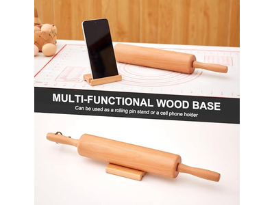 Embossed Rolling Pins With Cutters Excellent Quality Wood Pin