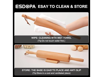 Embossed Rolling Pins With Cutters Excellent Quality Wood Pin