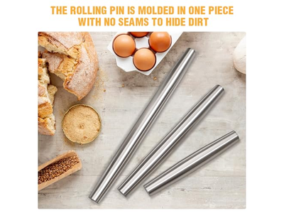 Fondant Cake Impression Rolling Pin Hand Roll Dumpling Skin
