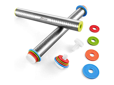 Kitchen Stainless Steel Rolling Pin Utensils Wooden Mini Pins For Baking