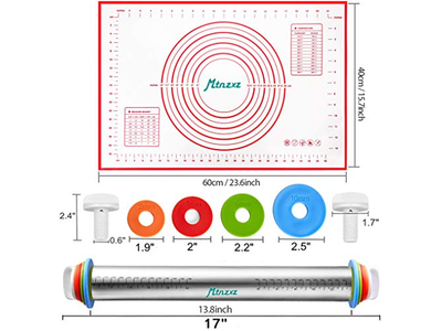 Kitchen Stainless Steel Rolling Pin Utensils Wooden Mini Pins For Baking