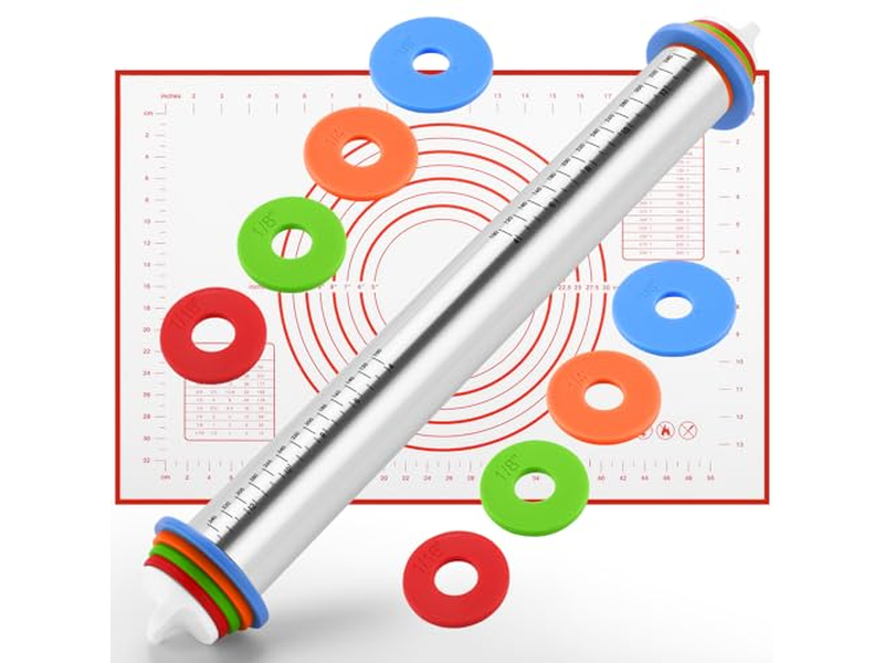 Natural Wood Rolling Pin Miniature Pastry Made Pins Christmas