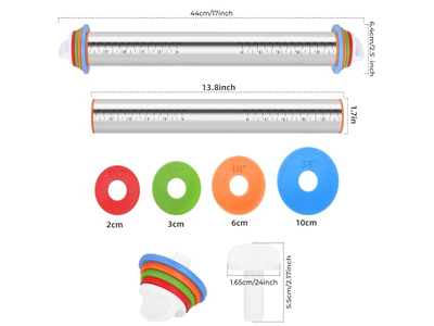 Natural Wood Rolling Pin Miniature Pastry Made Pins Christmas