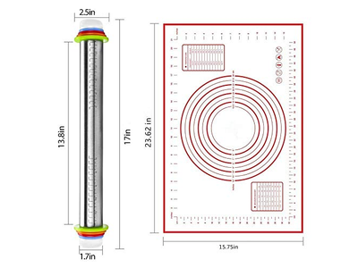 Natural Wood Rolling Pin Miniature Pastry Made Pins Christmas