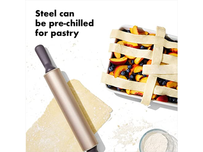 Unique Design Christmas Rolling Pin White Non-Stick Fondant